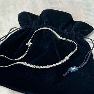 Swarovski Brand necklace Round Cut/White/Rhodium